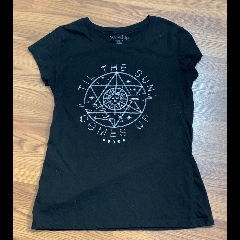 Til The Sun ☀️ Comes Up XL Black Shirt